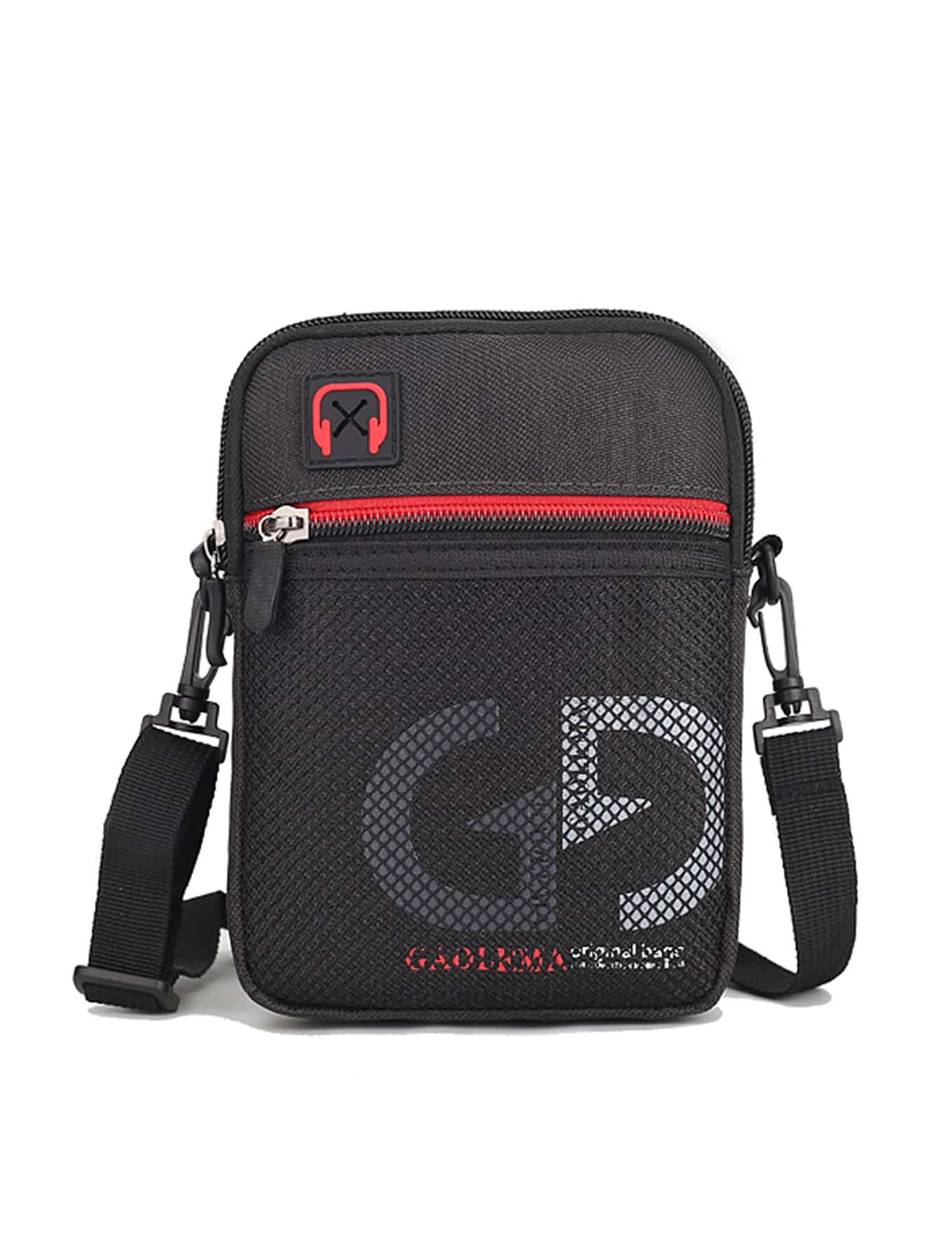 GAOLEMA High School Students University Freshman Multifunctional Sling Bag Shoulder Bag Casual Bag Mini Men Letter Print Crossbody Bag, Handbag Schoolbag For Travel, College, Outdoors, Sports, Multi-Functional Dorm Sling Bag For Man Bag Cross Body Bag Side Bag School Supplies Fall Messenger Bag For Man Cylinder Bag Old Money Christmas Gifts Scream Men Bag Winter Funny Gifts Holiday Thanksgiving Side Bags Satchel Bag Hip Bag Tote Bag Black Bag Travel Essentials Camping Sling Bag Summer Back To School Vacation Bag Pack Spring - Black - View 1