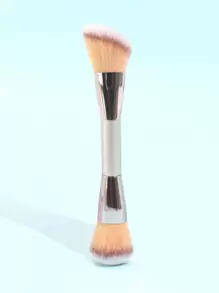 双头修容粉底刷、遮瑕刷、腮红刷、修容刷、腮红刷、古铜粉刷、散粉刷、粉底刷、腮红刷 - 灰色 - 查看 1