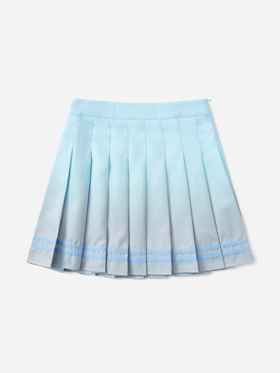 Gonna plissettata sfumato