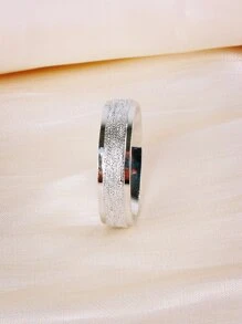 2 piezas Anillo pareja con textura - Plateado - Ver 8