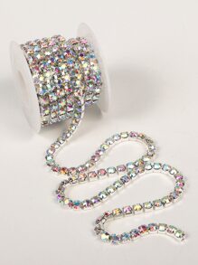 1roll Rhinestone Decor DIY Chain