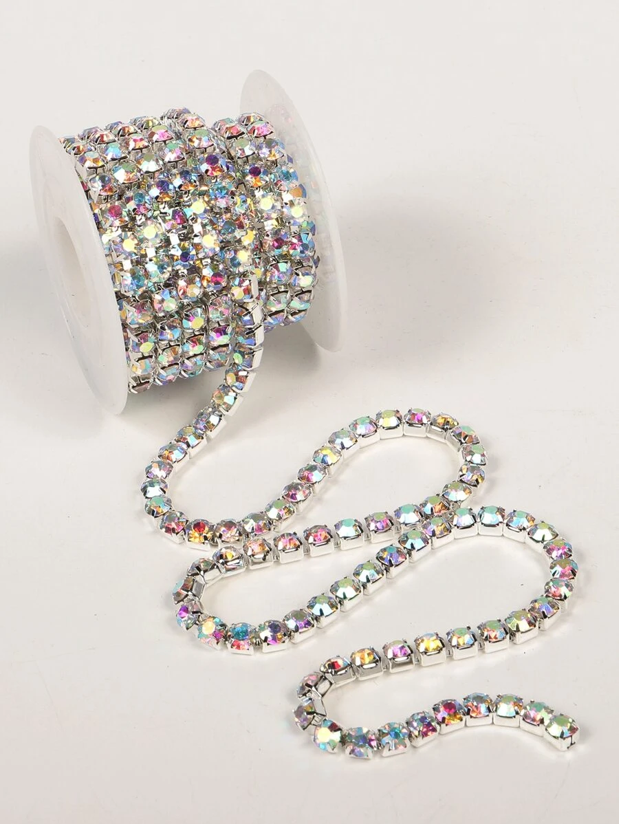 1roll Rhinestone Decor DIY Chain