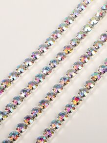 1roll Rhinestone Decor DIY Chain