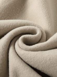 SHEIN LUNE Plus Letter Graphic Thermal Lined Sweatshirt - Apricot - View 3