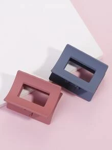 2 piezas Garra de pelo cuadrado - Multicolor - Ver 1