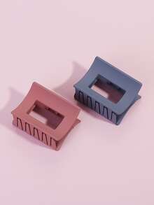 2 piezas Garra de pelo cuadrado - Multicolor - Ver 3