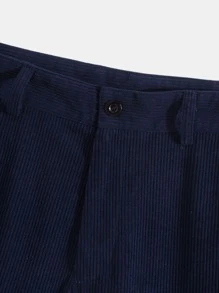 Manfinity Men Colour Block Corduroy Shirt & Trousers Without Tee - Multicolor - View 5