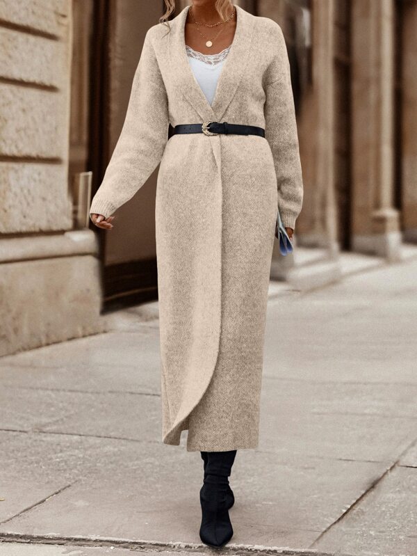 shawl collar duster cardigan