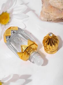 1pc 6ML Empty Perfume Roller Ball Subpackage Bottle - Gold - View 2