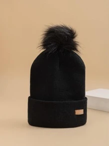 1 Mũ bóng chày thời trang tối giản dành cho nữ có in logo và chữ ký cá nhân - màu đen - Xem 3