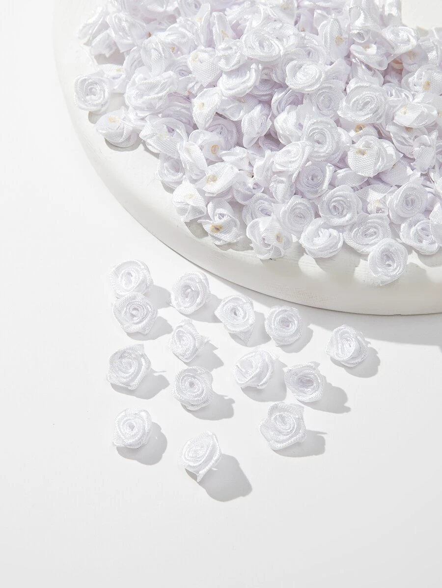 Đầu hoa nhân tạo 50 cái - trắng - Xem 1