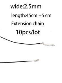 10入組混色3mm*50cm緞面皮革繩項鍊線，適用於DIY珠寶製作 - 彩色 - 查看 3