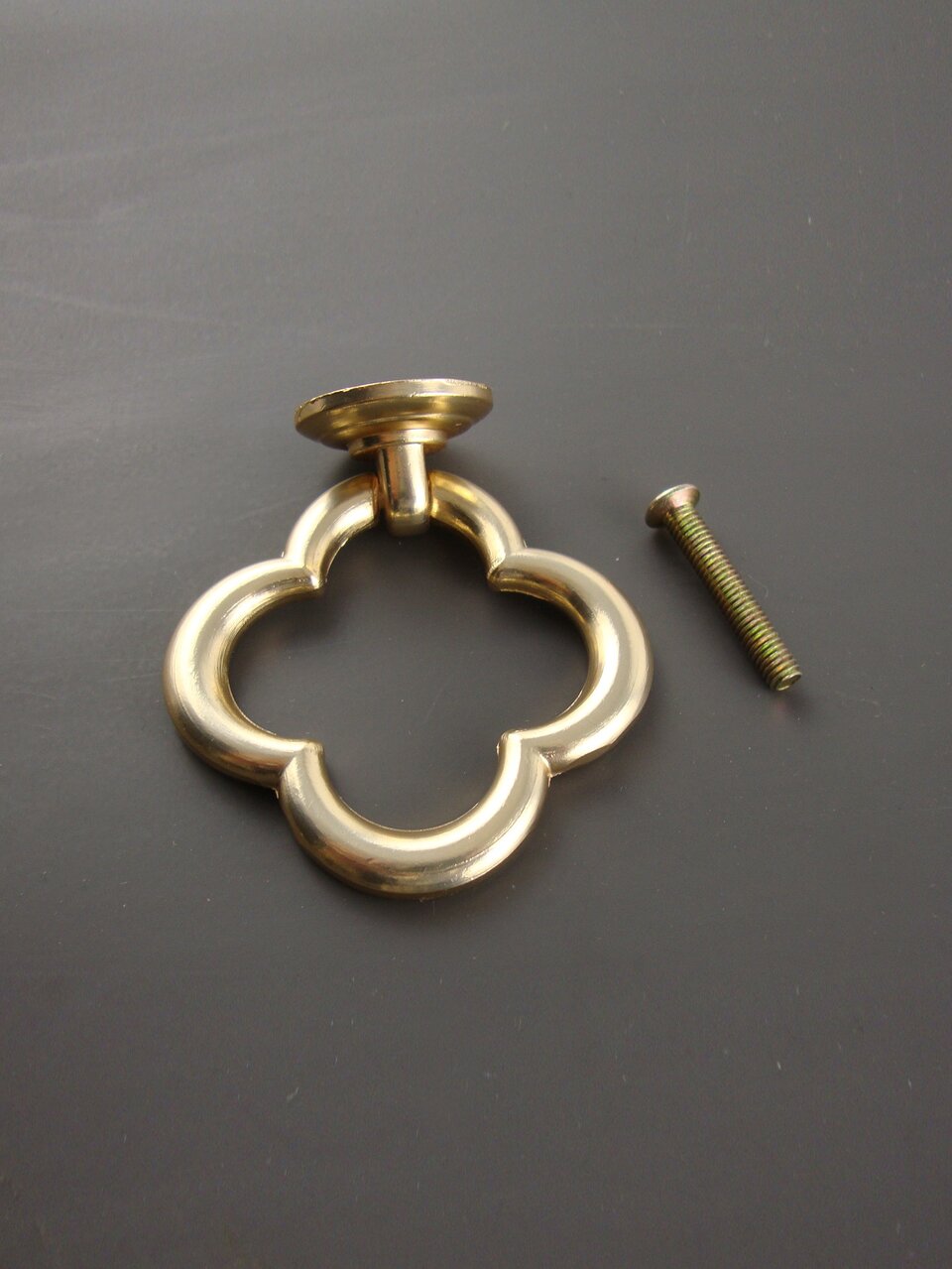 1pc Zinc Alloy Drawer Knob, Vintage Gold Drawer Handle For Home