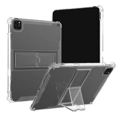 坚固耐用的TPU材质苹果支架平板电脑保护套，TPU透明保护壳，兼容iPad，春季礼物