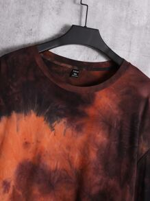 Manfinity Men Plus Chinese Dragon & Tie Dye Print Tee - Multicolor - View 4