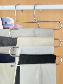 1pc Stainless Steel Pants Hanger - Silver - View 6