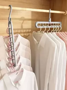 1 pieza percha de almacenamiento multifunción de 5x33CM, percha de ropa sencilla y fácil de girar - Gris - Ver 1