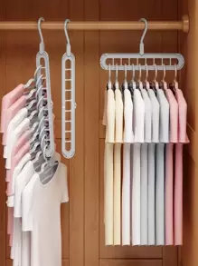 1 pieza percha de almacenamiento multifunción de 5x33CM, percha de ropa sencilla y fácil de girar - Gris - Ver 2