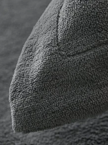 1pair Solid Pillowcase Without Filler - Grey - View 3