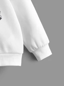 SHEIN Chàng trai trẻ Đồ họa ô tô và khẩu hiệu Áo Hoodie & Quần thể thao - Nhiều màu - Xem 4
