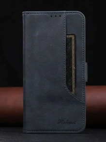 1入組素色錢包式手機殼 - 寶藍色 - 查看 5