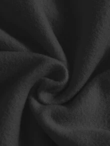 Christmas Print Thermal Sweatshirt - Black - View 4