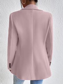 Chiquease 西裝領翻蓋細節單釦西裝外套