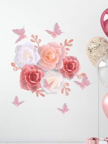 17pcs Butterfly & Flower Design Decoration Lantern - Multicolor - View 2