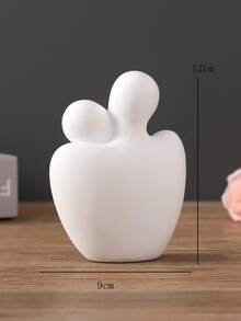 1 件人物设计装饰工艺品最佳礼物 - 白色 - 查看 3