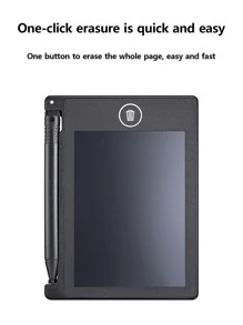 1pc 4.4 Inch Handwriting Tablet - Black - View 3