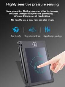 1pc 4.4 Inch Handwriting Tablet - Black - View 6