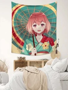 Tapiz con estampado de figura