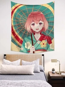 Tapiz con estampado de figura