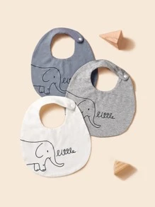 2入組嬰兒隨機圖案圍兜