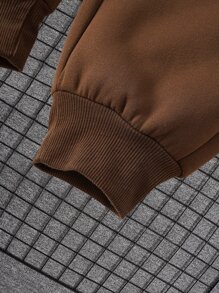 Manfinity Dauomo Uomo Pantaloni sportivi con coulisse foderato termico