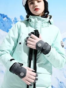 1pair Touch Screen Warming Skiing Sports Gloves - Multicolor - View 4