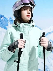 1pair Touch Screen Warming Skiing Sports Gloves - Multicolor - View 6
