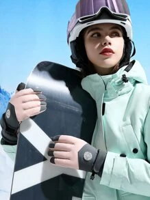 1pair Touch Screen Warming Skiing Sports Gloves - Multicolor - View 7