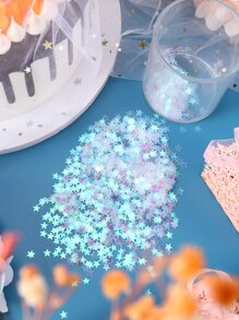 1包白色星形彩色彩帶,派對必備品 - 彩色 - 查看 2