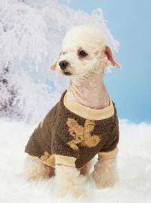 PETSIN 1pc Bear Print Pet Sweatshirt - Multicolor - View 4