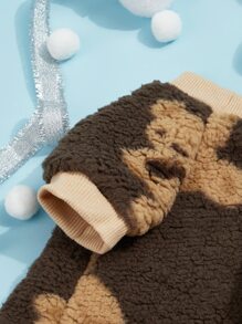 PETSIN 1pc Bear Print Pet Sweatshirt - Multicolor - View 6