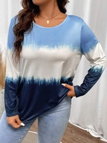 SHEIN LUNE Camiseta de color combinado - Multicolor - Ver 3