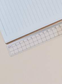 1 pieza Regla de plástico transparente, Reglas - transparente - Ver 2