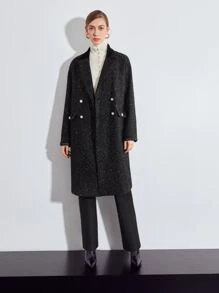 MOTF PREMIUM Quần nữ Nút màu trơn Thanh lịch - màu đen - Xem 8