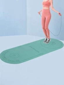 1pc 165*61CM Foldable Skipping Mat - Green - View 1