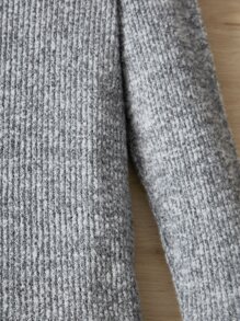 SHEIN Toddler Boys Letter Patched Mock Neck Tee - Grey - View 4