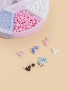 1 hộp phụ kiện trang sức DIY đính cườm - Nhiều màu - Xem 2