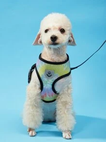 PETSIN 2pcs Tie Dye Pattern Pet Leash & Harness Set - Multicolor - View 2