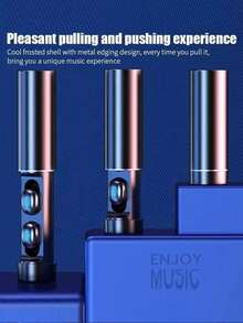 1入組LED閃電藍牙耳機 - 黑色 - 查看 8