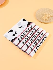 10pcs Cow & Letter Graphic Gift Bag - Multicolor - View 2